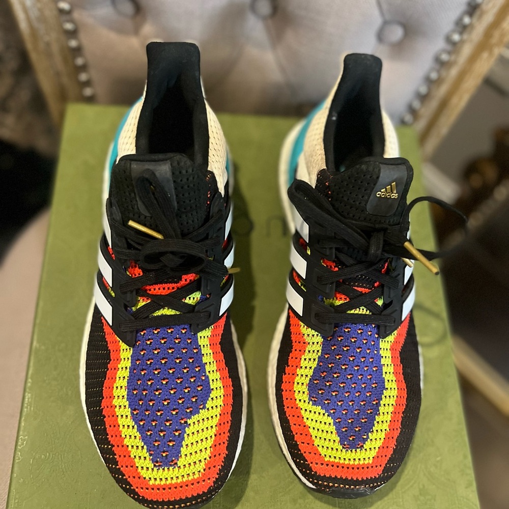 Adidas Multicolor Knit Athletic Shoes